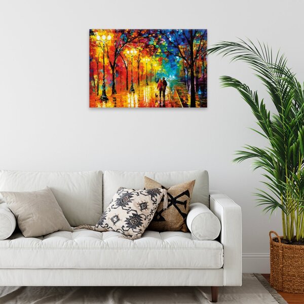 Obraz na plátne - Na večernej prechádzke - 60x40 cm