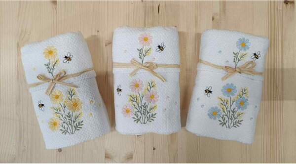 Darčeková sada 2 ks froté uterákov Jarná lúka 40x60 cm + 50x100 cm Farba Žltá