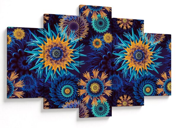 Obraz - 3D kvety (150x105 cm)
