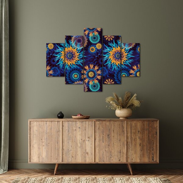 Obraz - 3D kvety (150x105 cm)