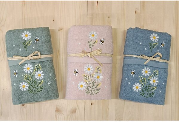Darčeková sada 2 ks froté uterákov Jarná lúka 40x60 cm + 50x100 cm Farba Ružová