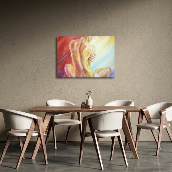 Obraz odpočívajúce ženy, olejomaľba (70x50 cm)