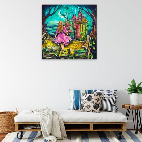 Obraz na plátne - Alica v krajine zázrakov - 40x40 cm