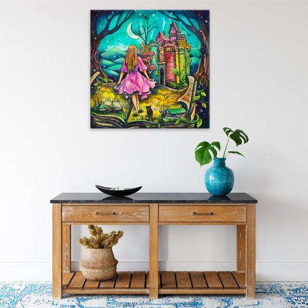 Obraz na plátne - Alica v krajine zázrakov - 40x40 cm