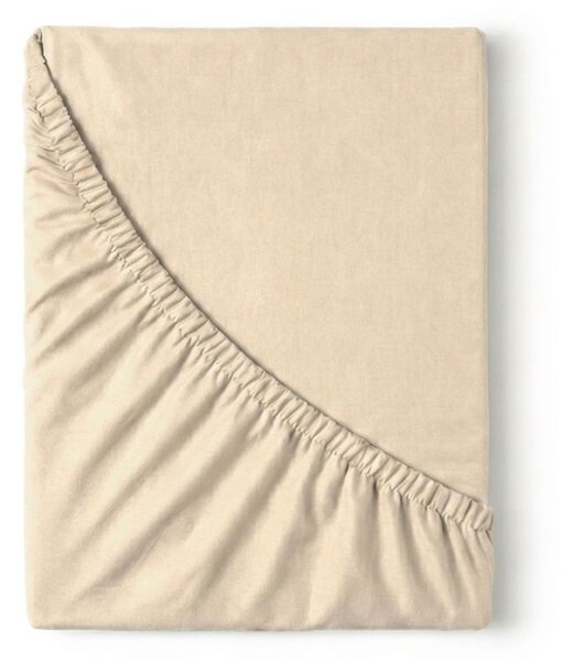 Kvalitex Flanelové napínacie prestieradlo béžové 80x200cm