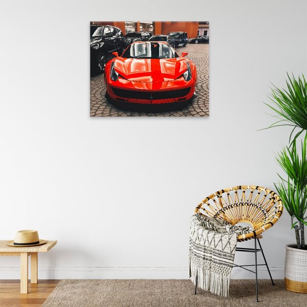 Obraz na plátne - Červené Ferrari - 50x40 cm