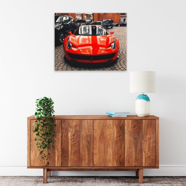 Obraz na plátne - Červené Ferrari - 50x40 cm