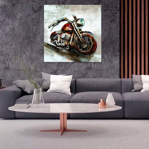 Obraz na plátne - Motocykel - 40x40 cm