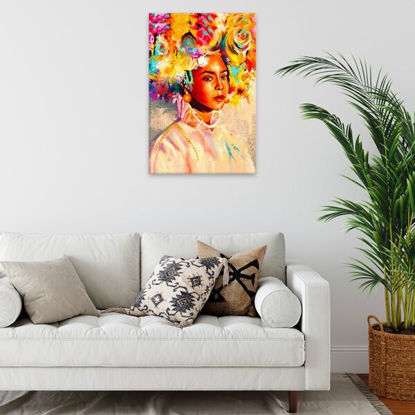 Obraz na plátne - Africká kráska - 40x60 cm