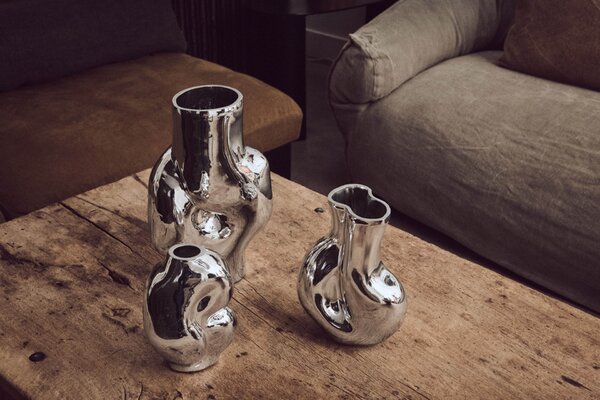 Sklenená váza Gleam Chrome 900 ml