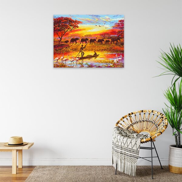 Obraz na plátne - Africká krása - 40x30 cm