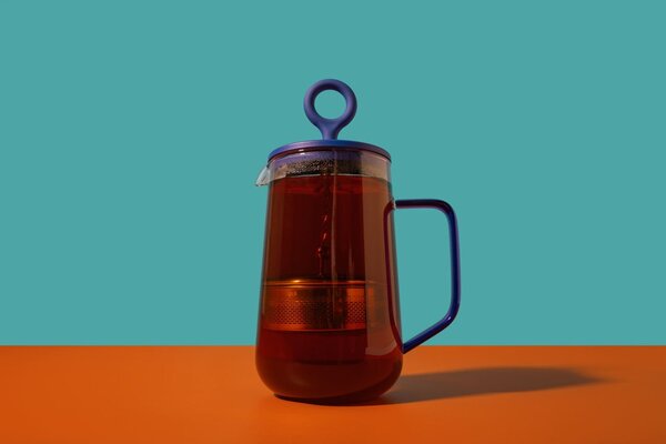 Čajová kanvica so sitkom La Cafetière Gyro Blue 1,25 l