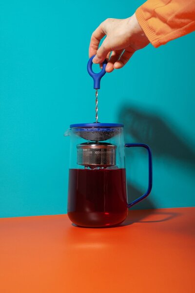 Čajová kanvica so sitkom La Cafetière Gyro Blue 1,25 l