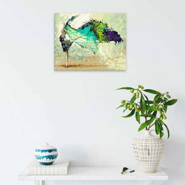 Obraz na plátne - Tanečnica so závojom - 50x40 cm