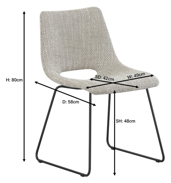 STOLIČKA, 48/79/56 cm Stylife - Stoličky, Online Only