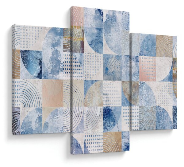 Obraz - Geometrické tvary na stene (90x60 cm)
