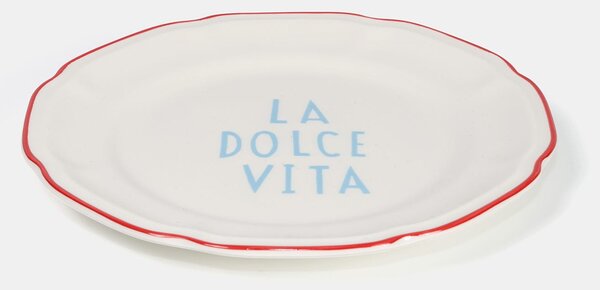 Sinsay - Tanier s nápisom La Dolce Vita - bledozelená