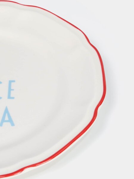 Sinsay - Tanier s nápisom La Dolce Vita - bledozelená