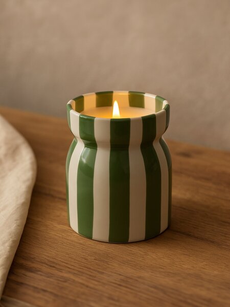 Sinsay - Voňavá sviečka Sandalwood & Patchouli - bledozelená