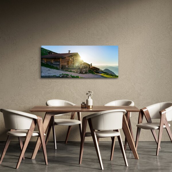 Obraz - Ráno v alpách, Tirolsko (120x50 cm)