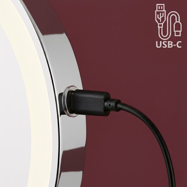 Zrkadlo LED Glow Chrome