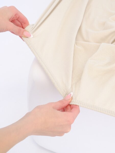 Jersey plachta do postieľky Classic 60 x 120 cm – prírodná