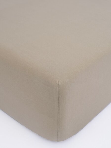 Jersey plachta Classic 90 × 200 cm - sivohnedá
