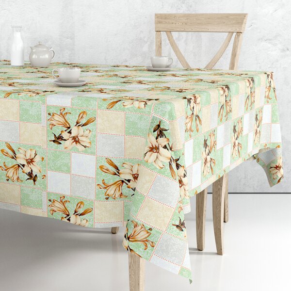 Obrus ​​PVC DE-118D – Jemnosť ľalií (rôzne veľkosti)