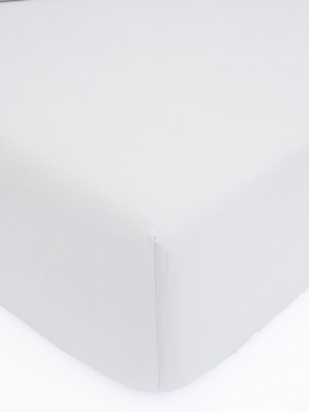 Jersey plachta do postieľky Classic 60 x 120 cm – svetlo sivá