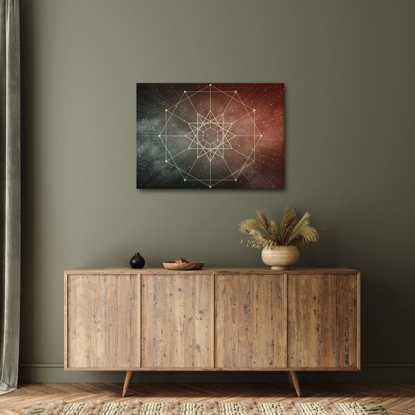 Obraz - Vesmírny dodecagram (70x50 cm)