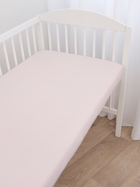 Jersey plachta do postieľky Classic 60 x 120 cm – staroružová