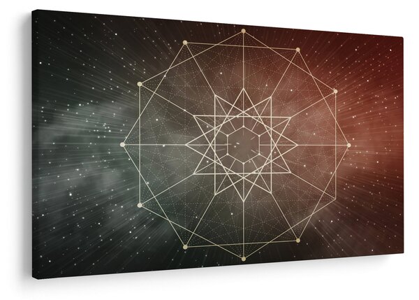 Obraz - Vesmírny dodecagram (90x60 cm)