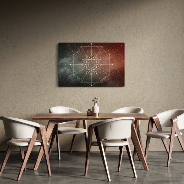 Obraz - Vesmírny dodecagram (90x60 cm)