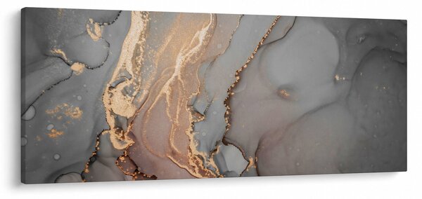 Obrázok - Šedo-zlatý mramor (120x50 cm)