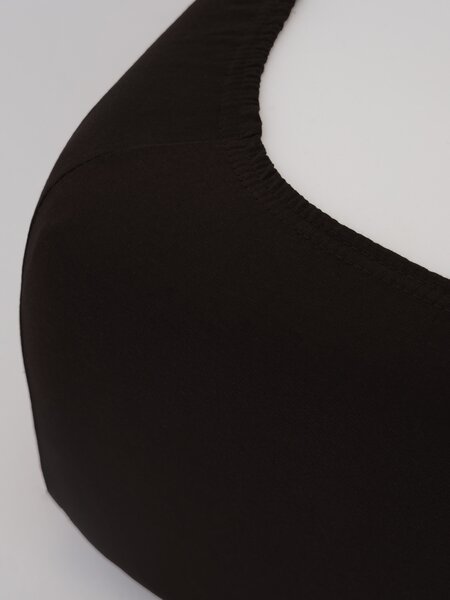 Jersey plachta Classic 90 × 200 cm - tmavo hnedá
