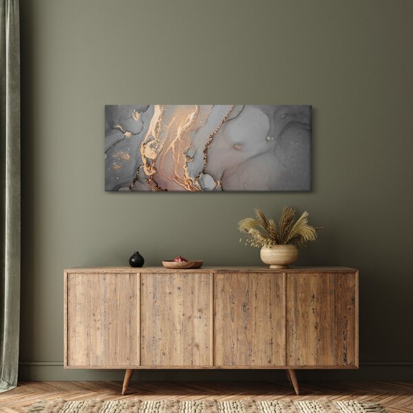 Obrázok - Šedo-zlatý mramor (120x50 cm)