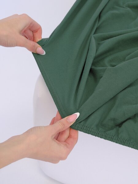Jersey plachta Classic 90 × 200 cm - tmavo zelená