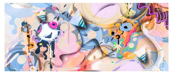 Obraz - Rozprávková abstrakcia (120x50 cm)