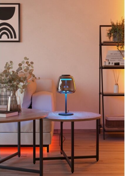 Eglo 901195 - LED RGBW Stmievateľná stolná lampa ALFERO-Z LED/7,7W/230V dymová