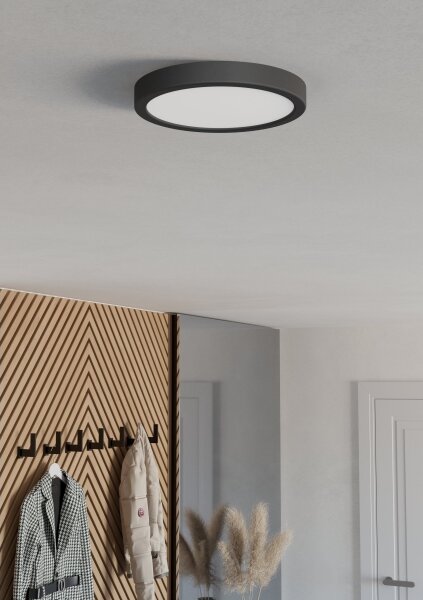 Eglo 901298-LED Stropné svietidlo FUEVA LED/11,5W/230V 2700/4000/6500K pr.21,1cm čierne