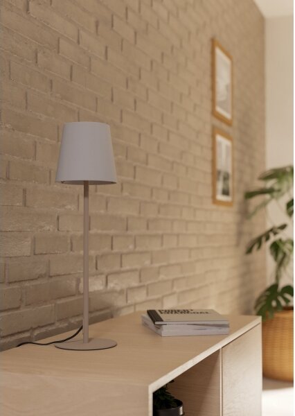 Eglo 901128 - Stolná lampa FIORANA 1xE14/40W/230V krémová/biela