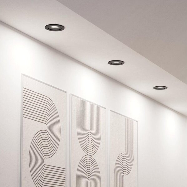 Eglo 902257 - SADA 3x LED podhľadové bodové svietidlo BARRANCO 1xGU10/4,5W/230V čierna
