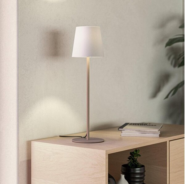 Eglo 901128 - Stolná lampa FIORANA 1xE14/40W/230V krémová/biela