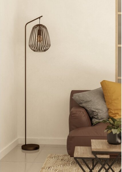 Eglo 901101 - Stojacia lampa ESPINAL 1xE27/40W/230V bronzová
