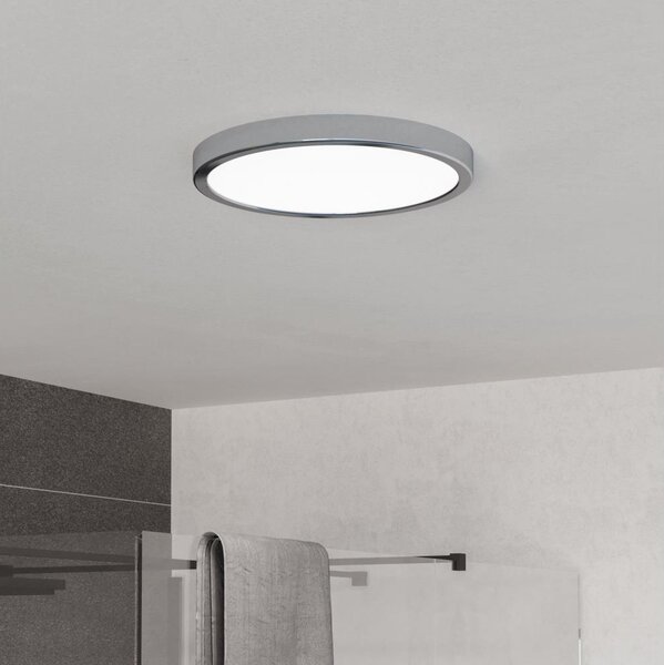 Eglo 901764 - LED kúpeľňové stropné svietidlo FUEVA LED/14,2W/230V pr.27,8cm IP44 chróm