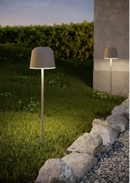 Eglo 901881 - LED stmievateľná vonkajšia nabíjateľná stolná lampa MANNERA-S LED/1,8W/5V IP54 krémová
