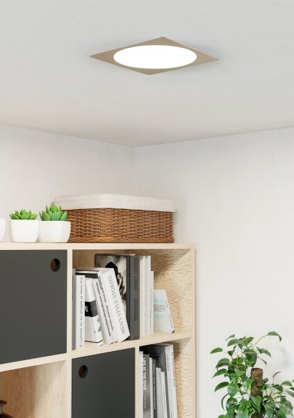 Eglo 901411 - LED podhľadové svietidlo FUEVA LED/18,5W/230V 21,6x21,6 cm chróm