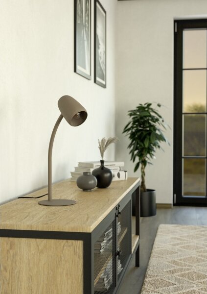 Eglo 901829 - Stolová lampa CARLO 1xE14/18W/230V krémová