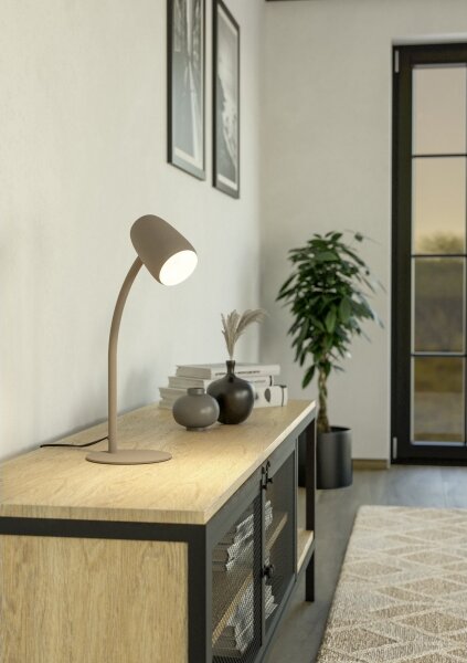 Eglo 901829 - Stolová lampa CARLO 1xE14/18W/230V krémová