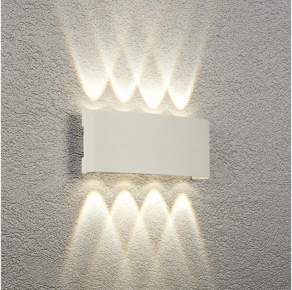 Brilagi - LED vonkajšie nástenné svietidlo FLAREBOX LED/8W/230V biela IP65